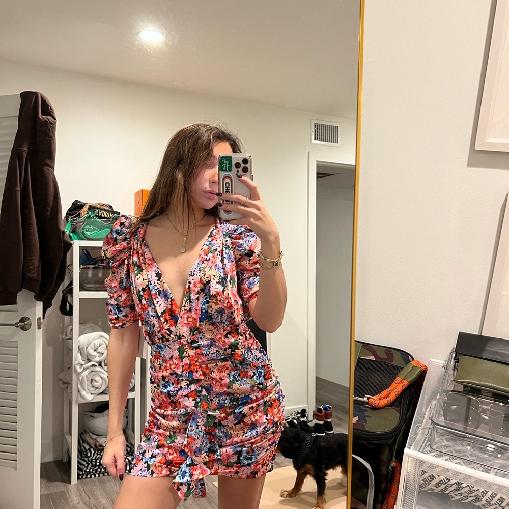 For Love and Lemons Bouquet Mini Dress